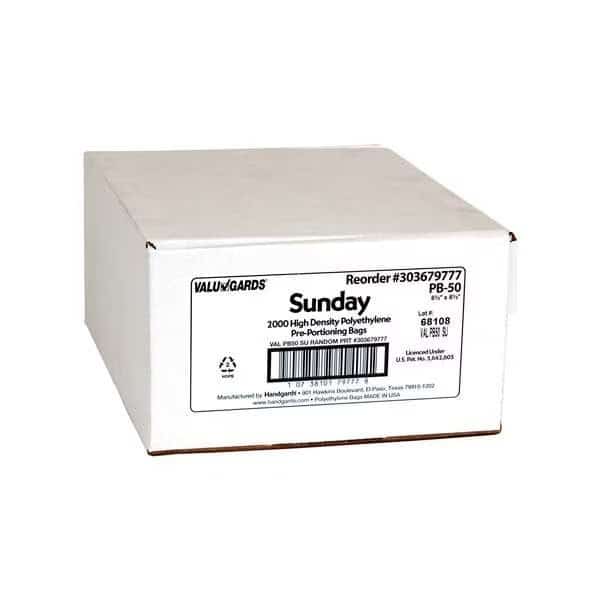High Density Proportion Printed Sunday Black Bag, PK2000