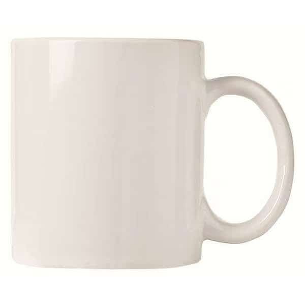 World Tableware 12 oz. C Handle White Mug, PK12