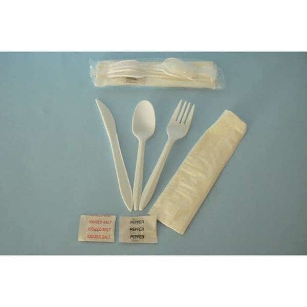 Goldmax Fork Knife Spoon Kit With Salt & Pepper, PK250, Goldmax, Mfr#: MK7