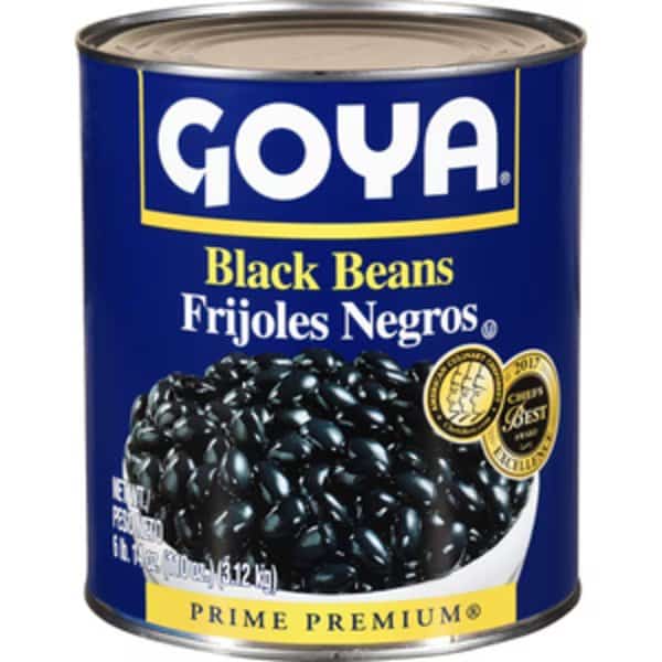 Goya Black Beans 110 oz., PK6
