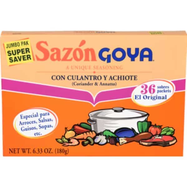 Goya Jumbo Sazon Cilantro 6.33 oz. Box, PK15