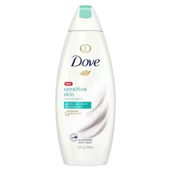 Dove Sensitive Skin Body Wash 12 fl. oz. Bottle, PK6