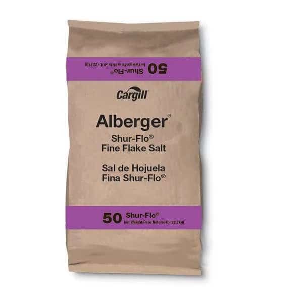 Cargill Alberger Shur-Flo Fine Flake Salt 50Lb