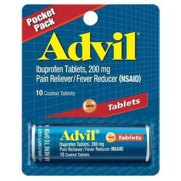 Advil Vial Tablet 10 Count, PK144