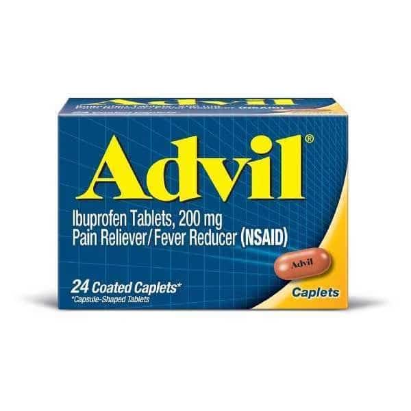 Advil Caplets 24 Count, PK72