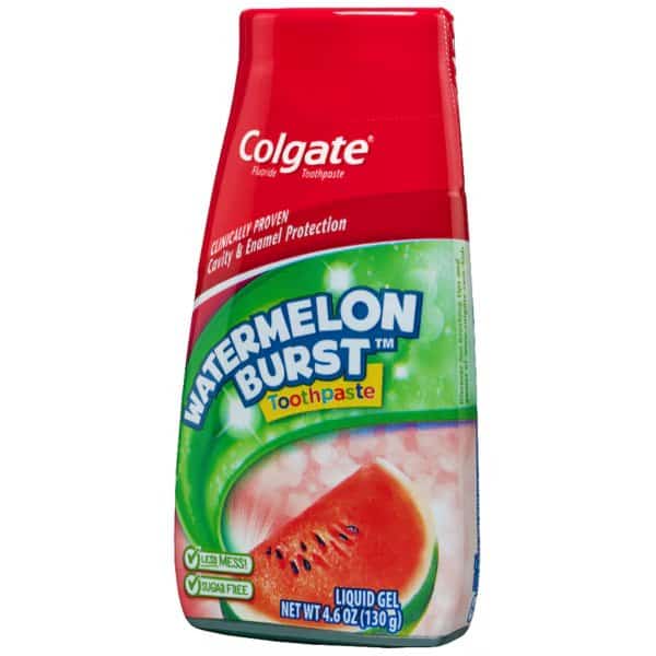 Colgate 2-In-1 Kids Watermelon Toothpaste 4.6 oz. Bottle, PK12