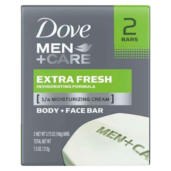 Dove Men+Care Extra Fresh Body And Face Soap Bar 4 oz. Bar, PK48