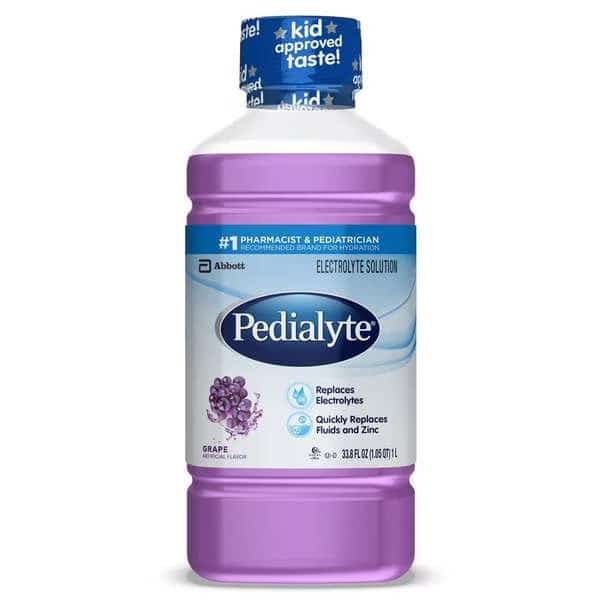 Pedialyte Grape 33.8 Fl oz. (1L) Bottle, PK8