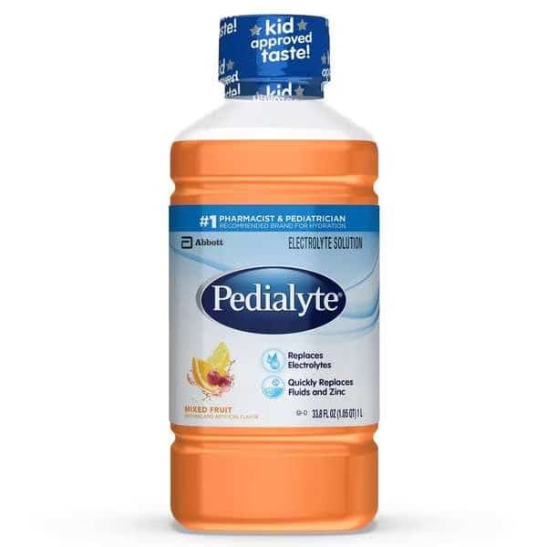 Pedialyte Mixed Fruit 33.8 Fl oz. (1L) Bottle, PK8