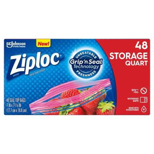 Ziploc qt. Storage Bag, PK432
