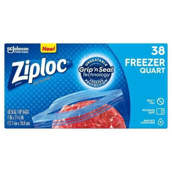 Ziploc Value Pack qt. Freezer Bag, PK342