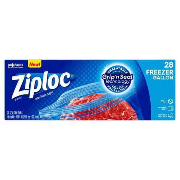 Ziploc Value Pack gal. Freezer Bag, PK252