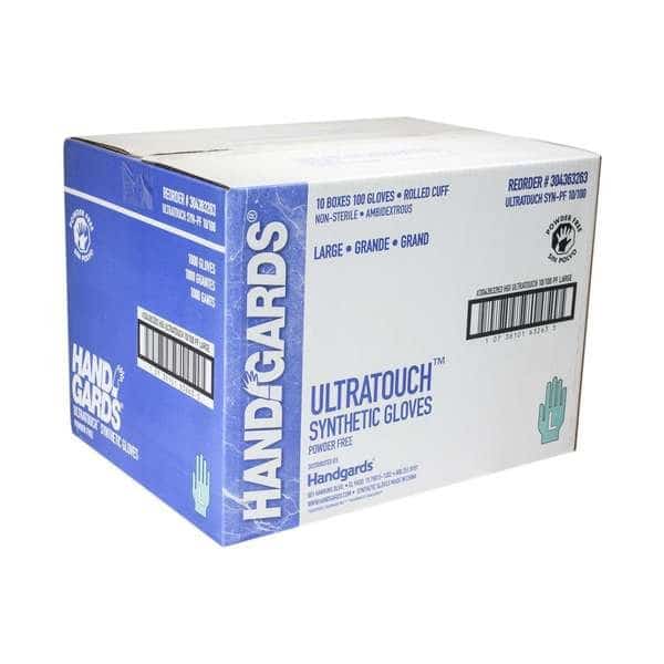 Handgards Ultratouch Powder Free Large Synthetic Glove, PK1000
