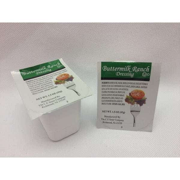 Sauer Buttermilk Ranch Dressin 1.5 oz. Cup, PK100