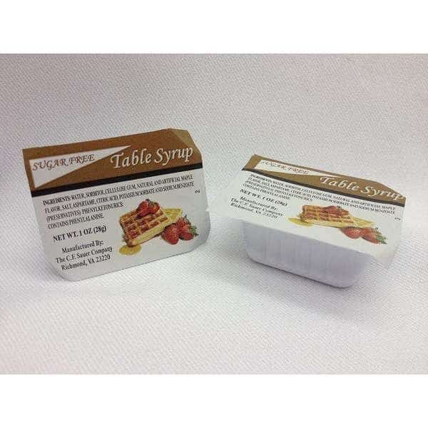 Sauer Sugar Free Table Syrup 1 oz. Cup, PK100