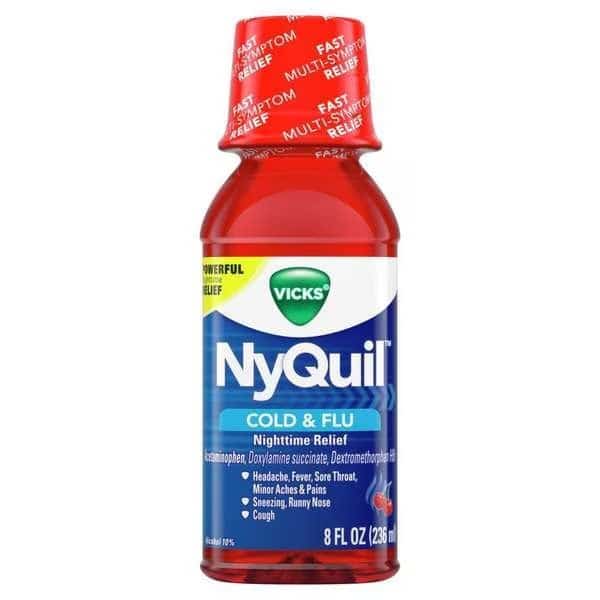 Vicks Nyquil Cherry Liquid 8 fl. oz., PK12