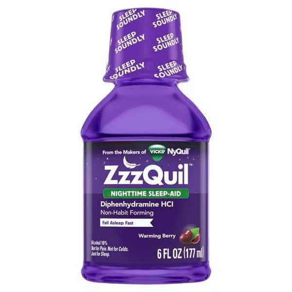 ZzzQuil Night Time Sleep Aid Liquid 6 fl. oz., PK12
