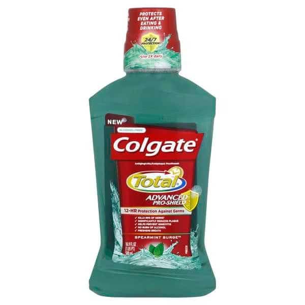 Total Advanced Pro-Shield Spearmint Surge Mouthwash 16.9 fl. oz., PK6