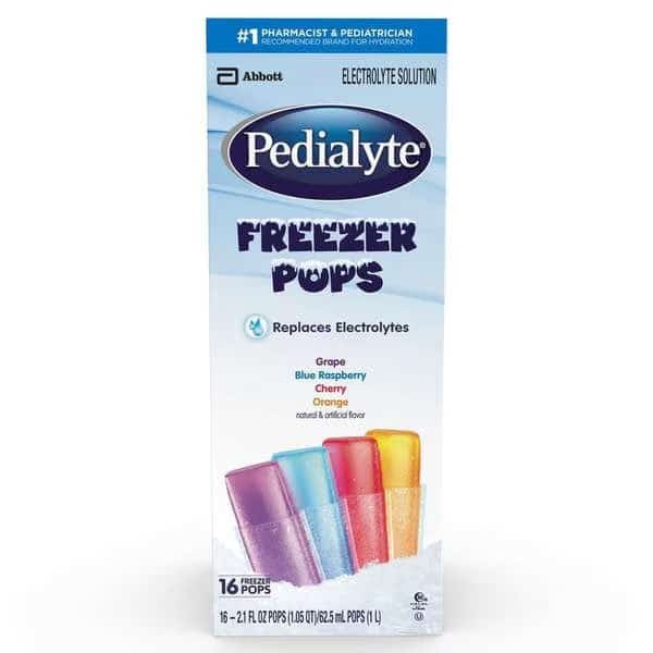 Pedialyte Assorted Freezer Pops 33.6 fl. oz., PK64