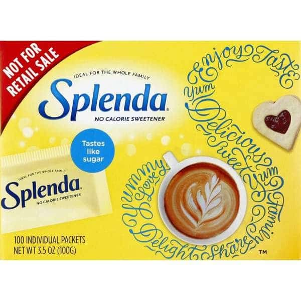 Splenda Sucralose No Calorie Sweetener 1g Packet, PK1200
