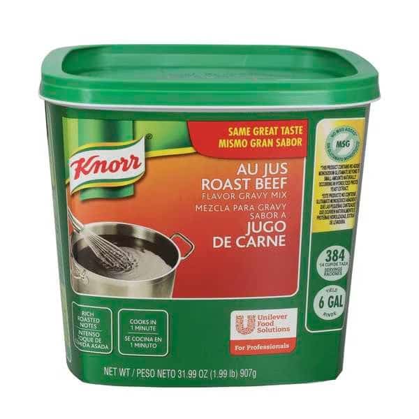 Knorr Au Jus Beef Sauce/Gravy Mix 1.99lbs Tub, PK4