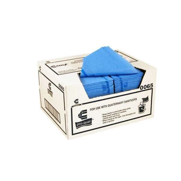 13x21 Pro-Quat Medium Duty Blue, Blue Print Towel, Microban, PK150