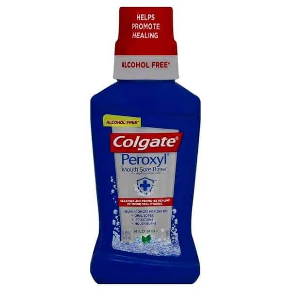 Colgate Peroxyl Mouth Sore Rinse Mild Mint Mouthwash 8 fl. oz., PK6