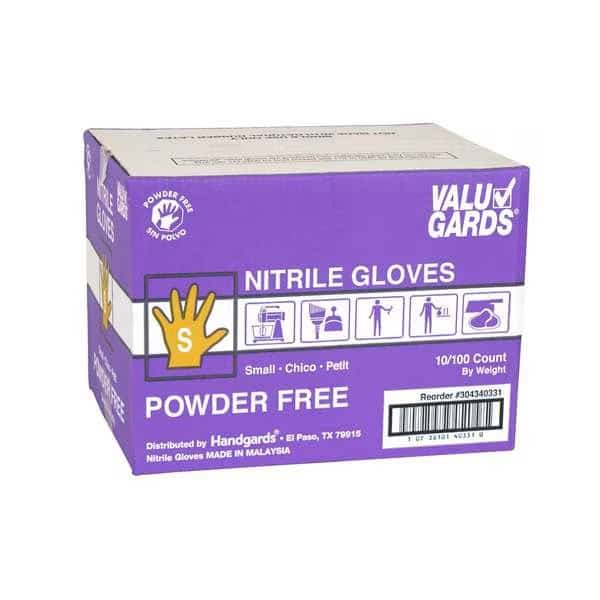 Disposable Gloves, Powder-Free, Purple, 1000 PK