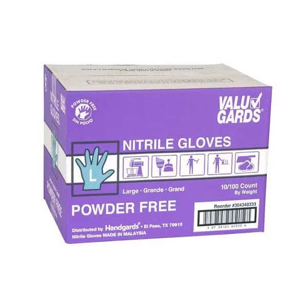 Disposable Gloves, Powder-Free, Purple, 1000 PK