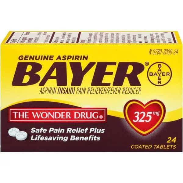 Bayer Asp Tab 325mg 24 Count, PK36