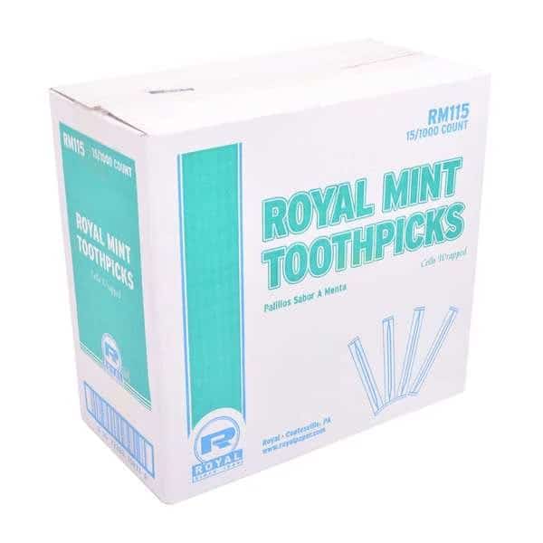 Royal Mint Individual Cello Wrapped Toothpick, PK15000