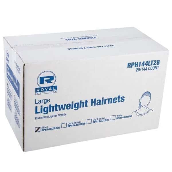 Royal 28" Latex Free Light Brown Light Weight Hairnet, PK2880