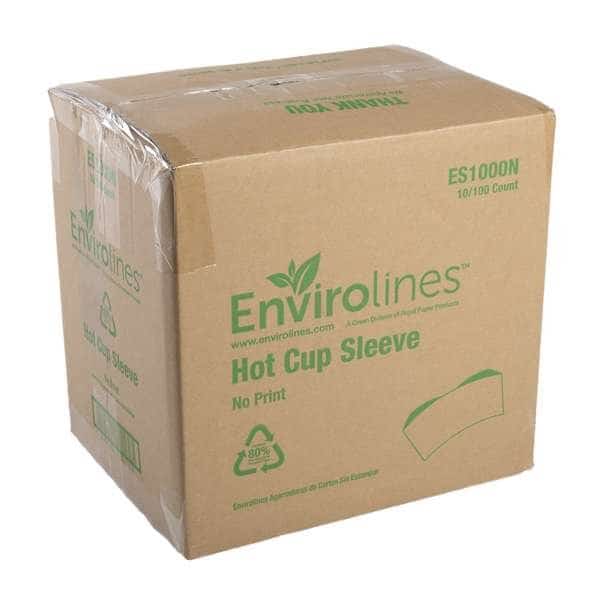 Envirolines Kraft No Print Hot Cup Sleeve, PK1000