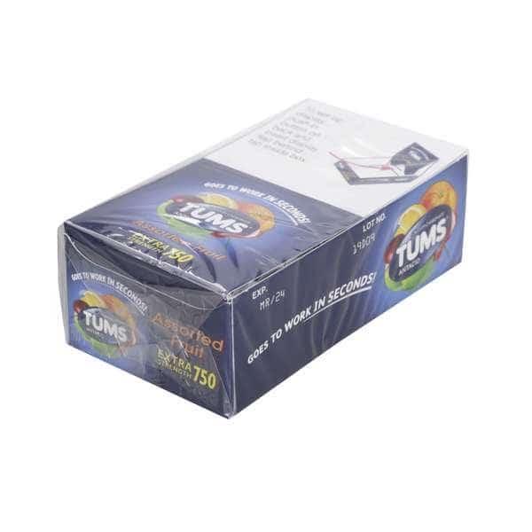 Tums Extra Strength Assorted Fruit Antacid Chewable 8 Tablets, PK360