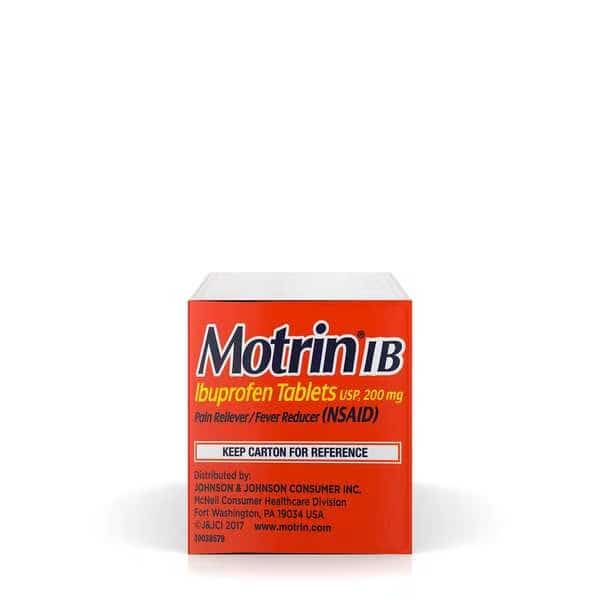 Motrin Ibuprofen Caplets 24 Caplets, PK48