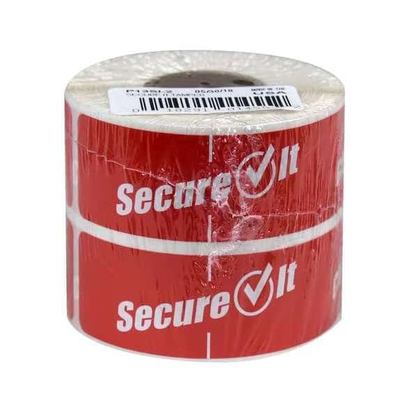 Secure It Red Permanent Labels