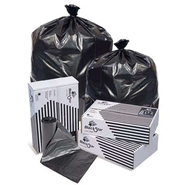 33"x39" .95mm 33 gal. Extra Heavy Performance Roll Can Liner, PK100