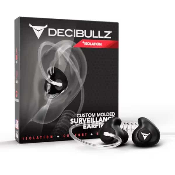 +Isolation  Custom Molded Earpiece Adapter for Security/Survelience Radios