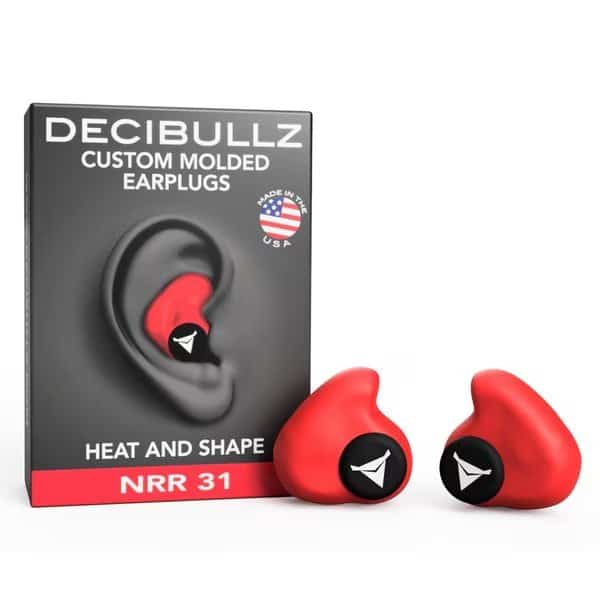 Custom Molded Earplugs Red, 31 NRR, Simple DIY Process, Remoldable If Needed
