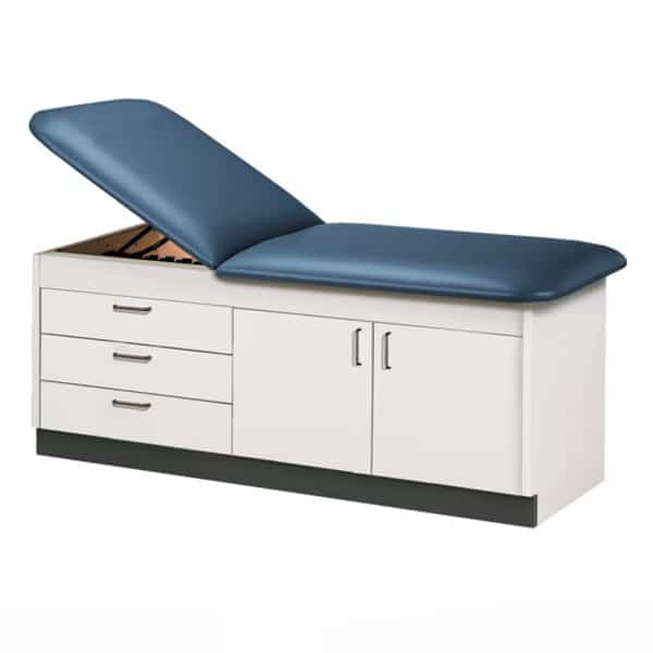 Cabinet TX Table w/ DWRS & DRS, Laminate Gray, Desert Tan
