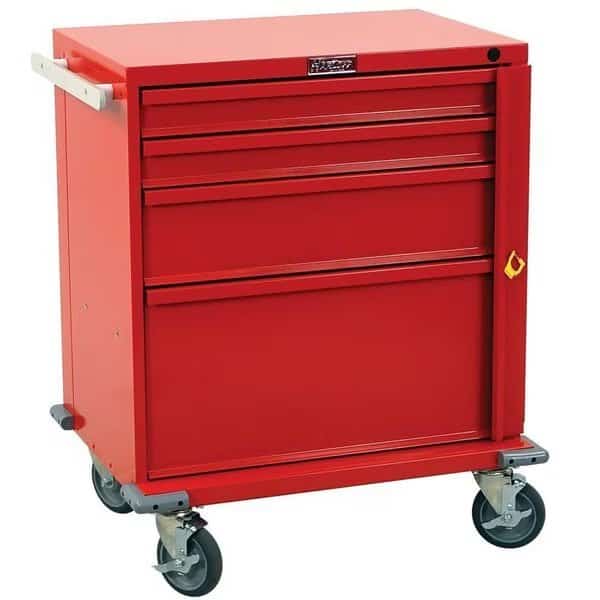 4 Drawer Steel Emerg Cart w/ Breakaway Lock