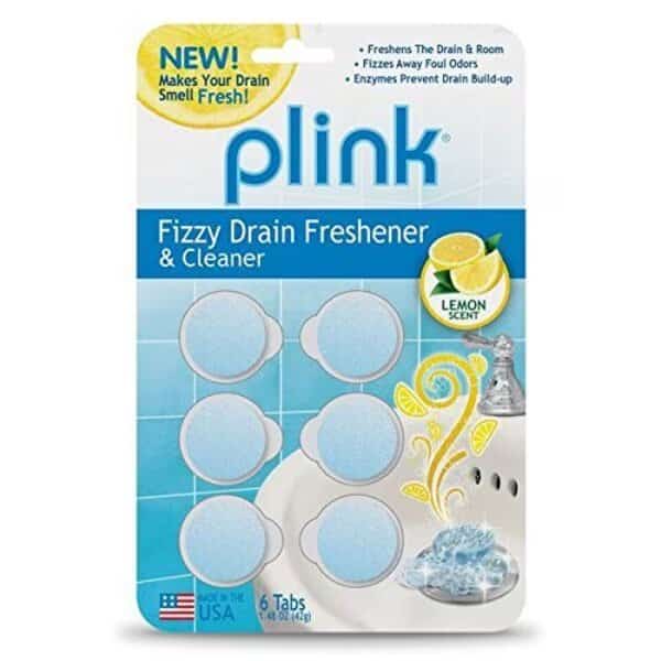 Fizzy Drain Freshener & Cleaner, Fresh Lemon, PK6