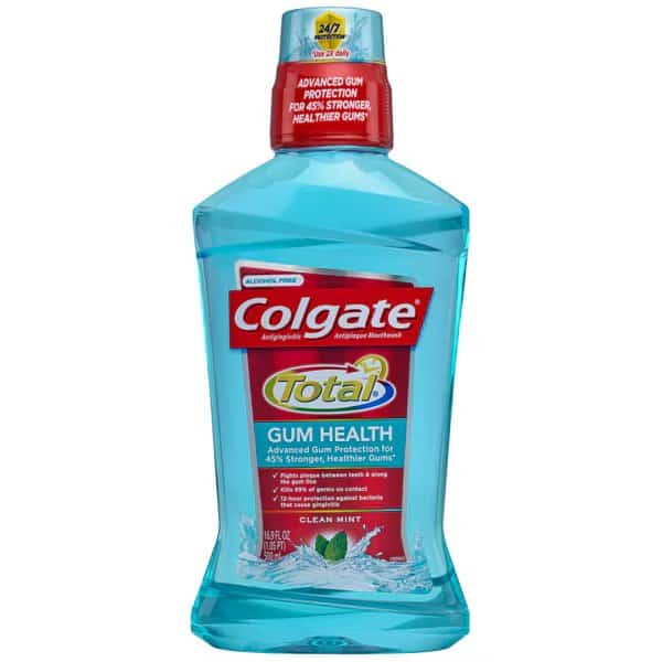 Colgate Total Gum Health Clean Mint Mouthwash 16.9 fl. oz. Bottle, PK6
