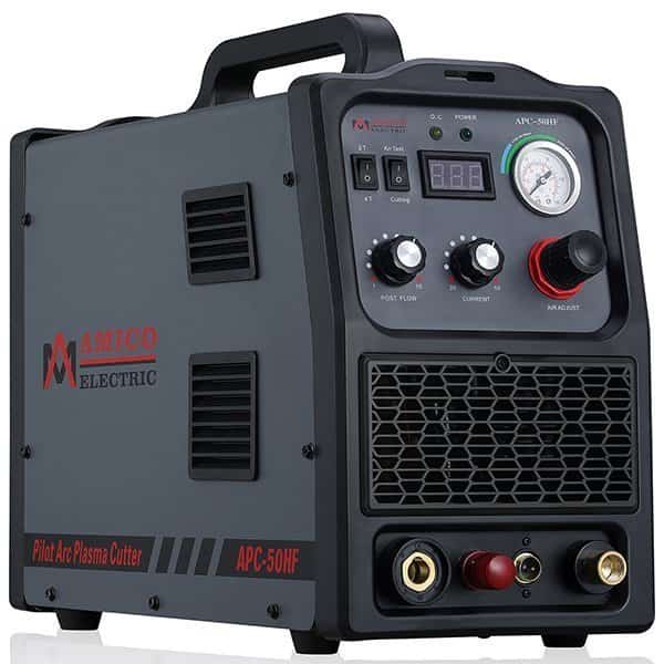 50-Amp Non-touch Pilot Arc Air Plasma Cutter, 100-250V Wide Voltage, 4/5 inch Clean Cut.