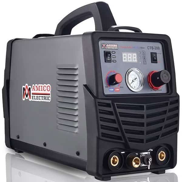 Multifunction 50A Plasma Cutter, 200A HF-TIG & Stick Arc Welder, Compatible Foot Pedal: FP515-1K.