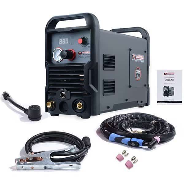 50A Professional Plasma Cutter, 3/4 in. Clean Cut 110/230V Compatible DC Inverter Cutting Machine.