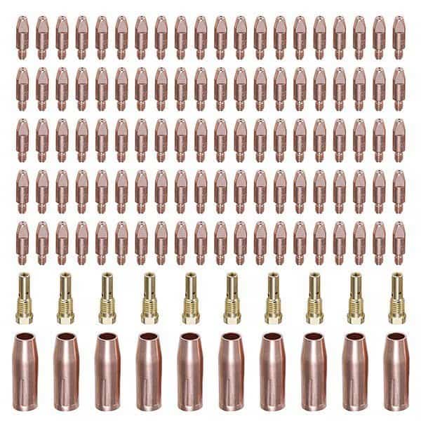 MIG Consumables, 0.045-Tip, Nozzle, Diffuser, Use For MTS-165/185/205, MIG-160/180/200, MIG-140GS.