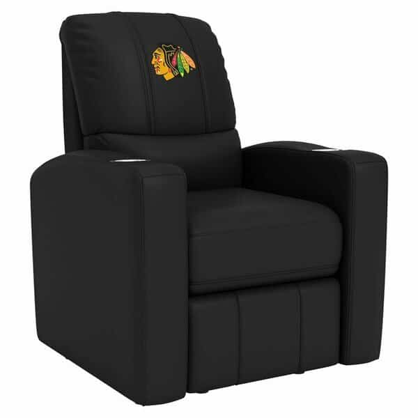 Stealth Recliner with Chicago Blackhawks Logo