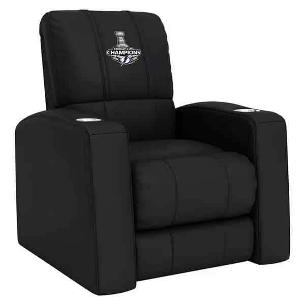 Home Theater Recliner with Tampa Bay Lightning 2021 Stanley Cup Champions Logo