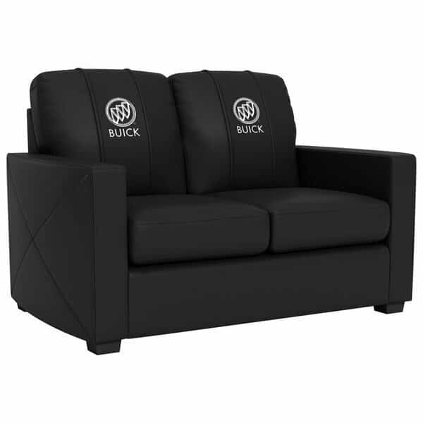 Silver Loveseat with Buick Logo